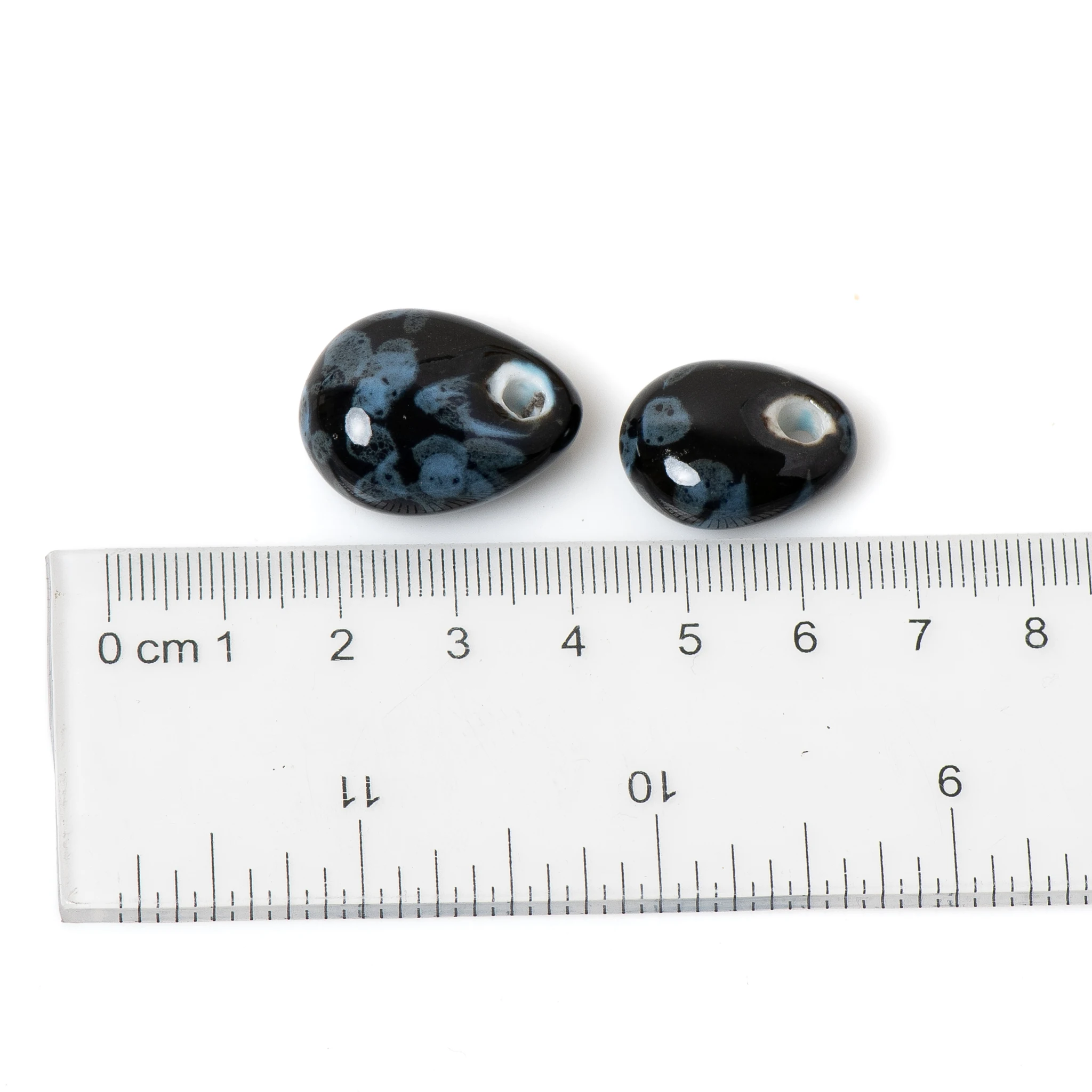 2pcs drop Shape Ceramic Beads for DIY Jewelry Making Large Hole Beads  DIY Jewelry Making Accessories Bracelet Necklace Crafting