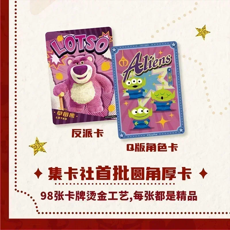 Genuine Disney Series Trading Cards for Children Mickey Friends Zootopia Stitch Bear Frozen Collection Card Kids Toy Gift