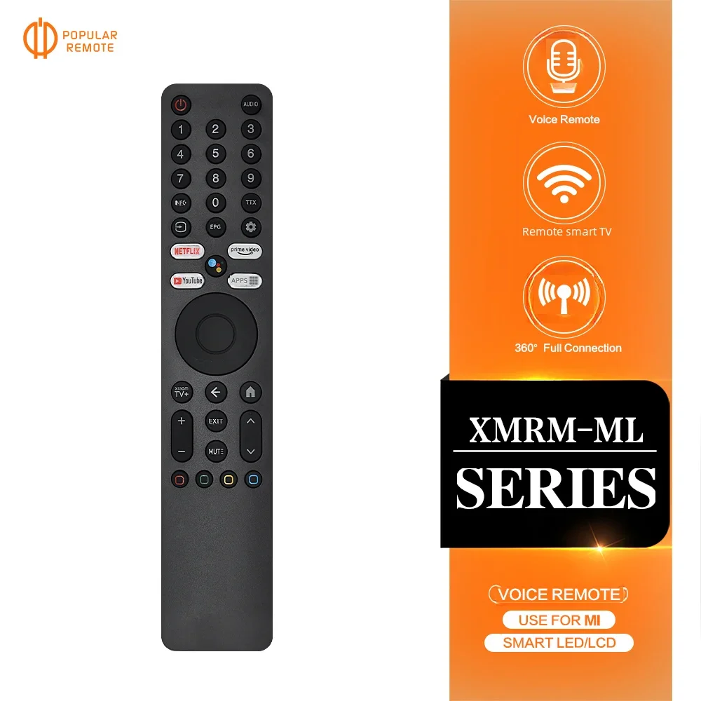 รีโมทคอนโทรล XMRM-ML สำหรับ Xiaomi ULTRA 4K QLED รีโมททีวี Android Q2 L55m7-q2me