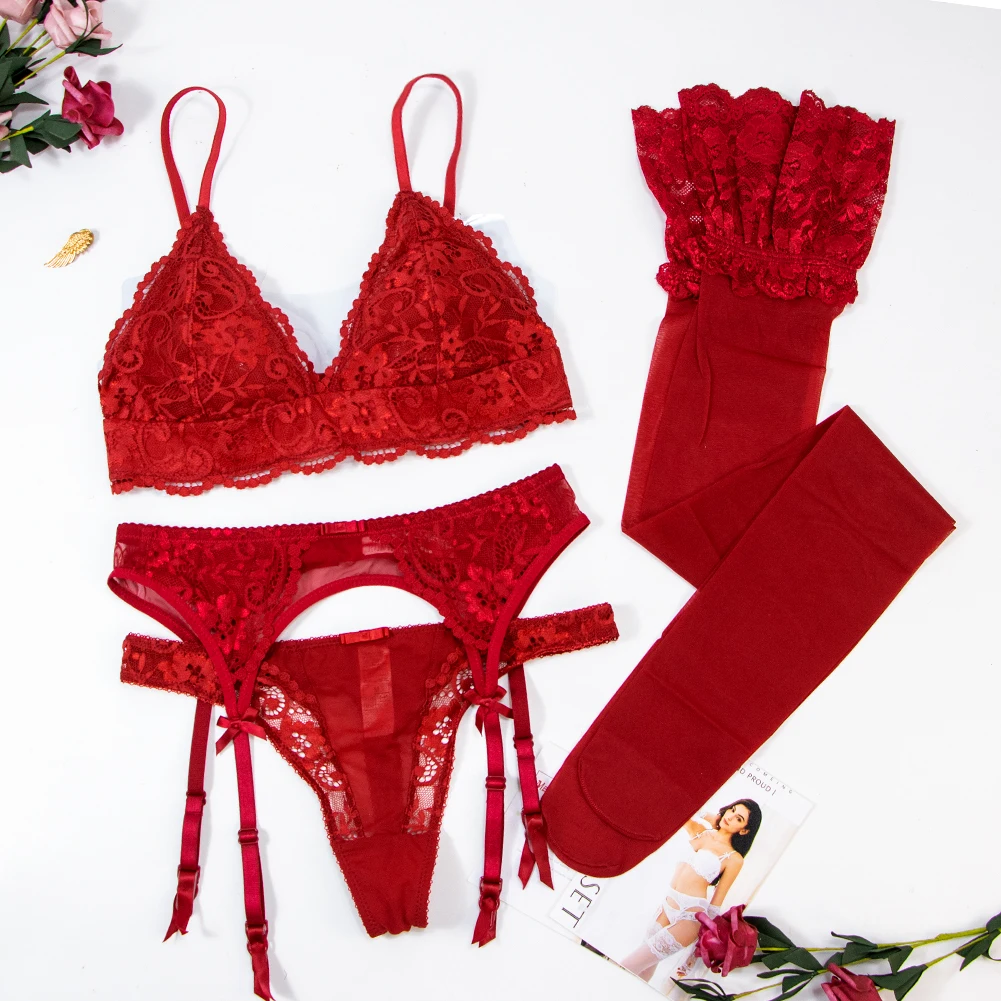lingerie sexy vermelha Hot Women Sexy Lace Lingerie Siamese Perspective Three-Point Underwear  G-string Babydoll Sleepwear Erotic Lingerie Transparent - Price history &  Review | AliExpress Seller - ^__^Warm House^__^ Store main image 1