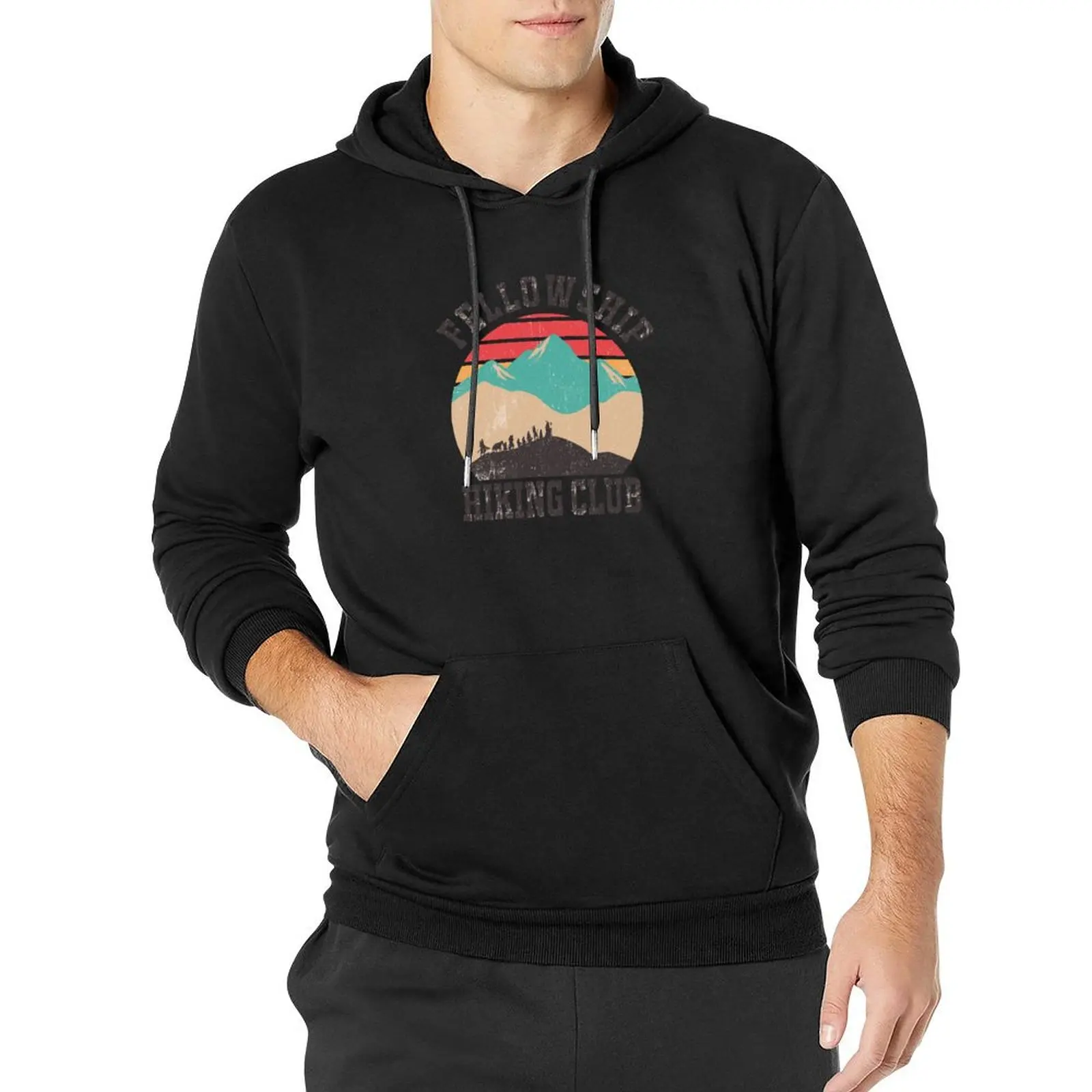 Fellowship Hiking Club Pullover Hoodie clothes for men men wear mens clothing men's coat hoodie streetwear