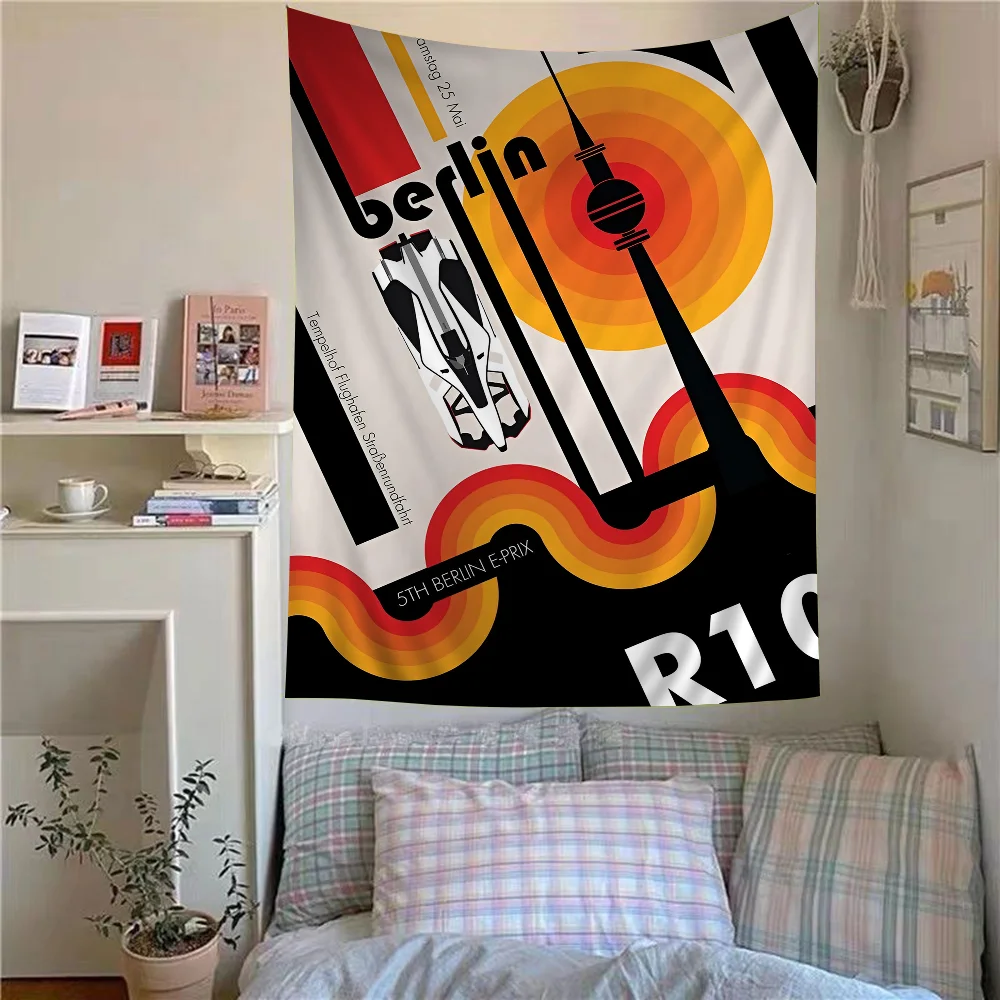 

Bauhaus Modern Simplicity Tapestry Art Printing Japanese Wall Tapestry Anime Wall Hanging Home Decor