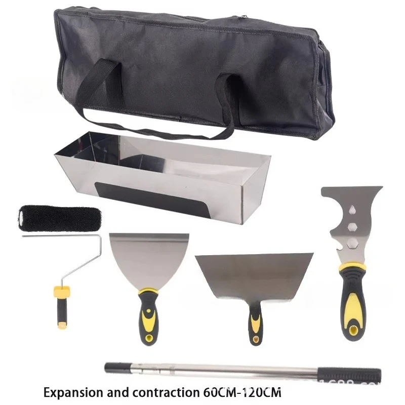 Scratching Tool for Walls, Lightweight Ash Knife Putty Scraper Rubber Plastic Blade Putty Scraper Putty Scraper