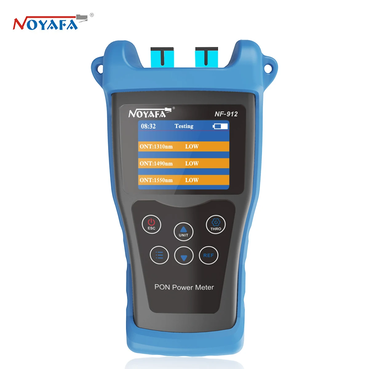 

Noyafa NF-912 PON Fiber Optical Power Meter Network Cable Tester -50 dbm~+10 dbm FTTx OMT OLT Port Fiber Optic Fault Detection