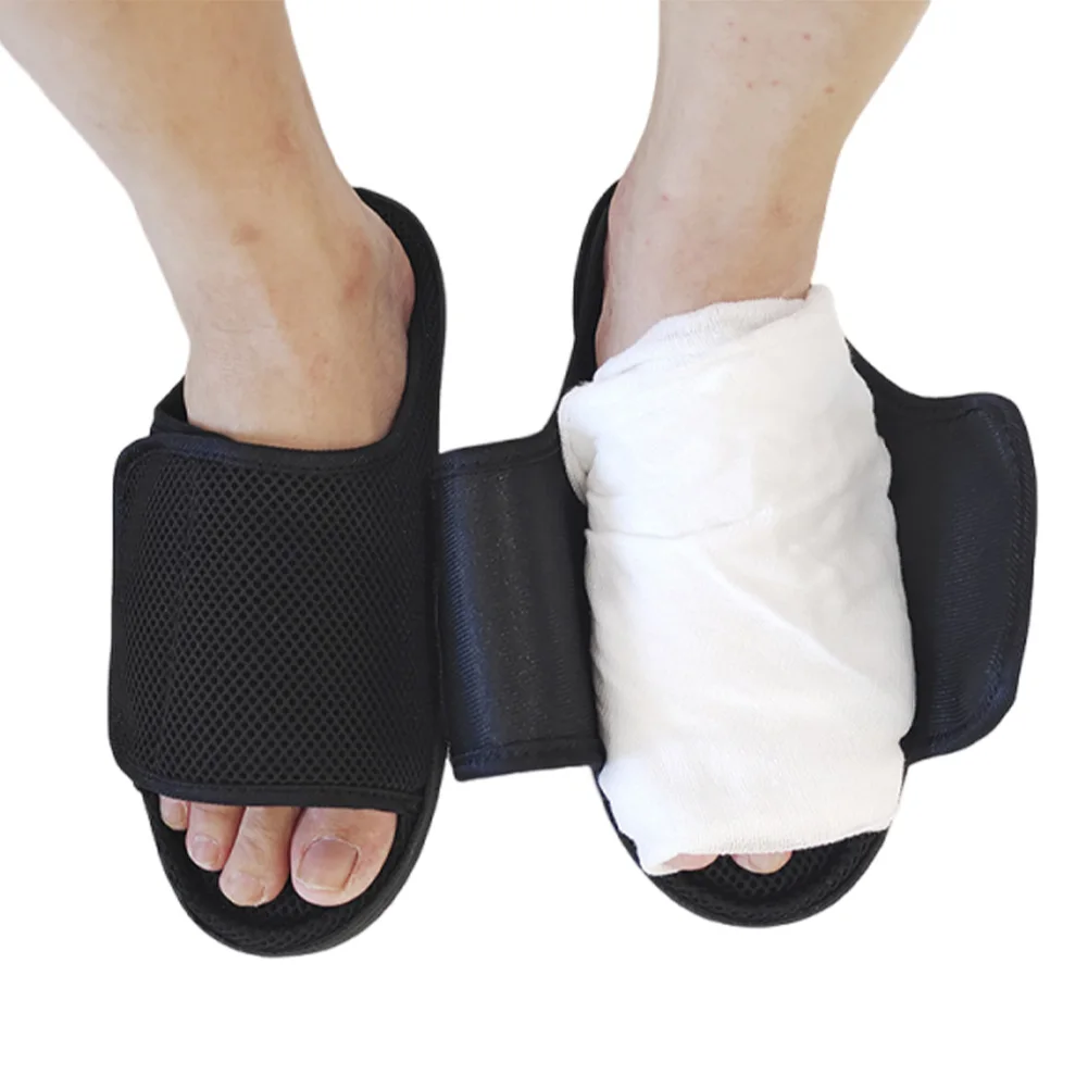 

Women's Men's Diabetic Slippers Memory Foam Orthopedic Slippers Adjustable Closure House Slippers for Indoor Outdoor