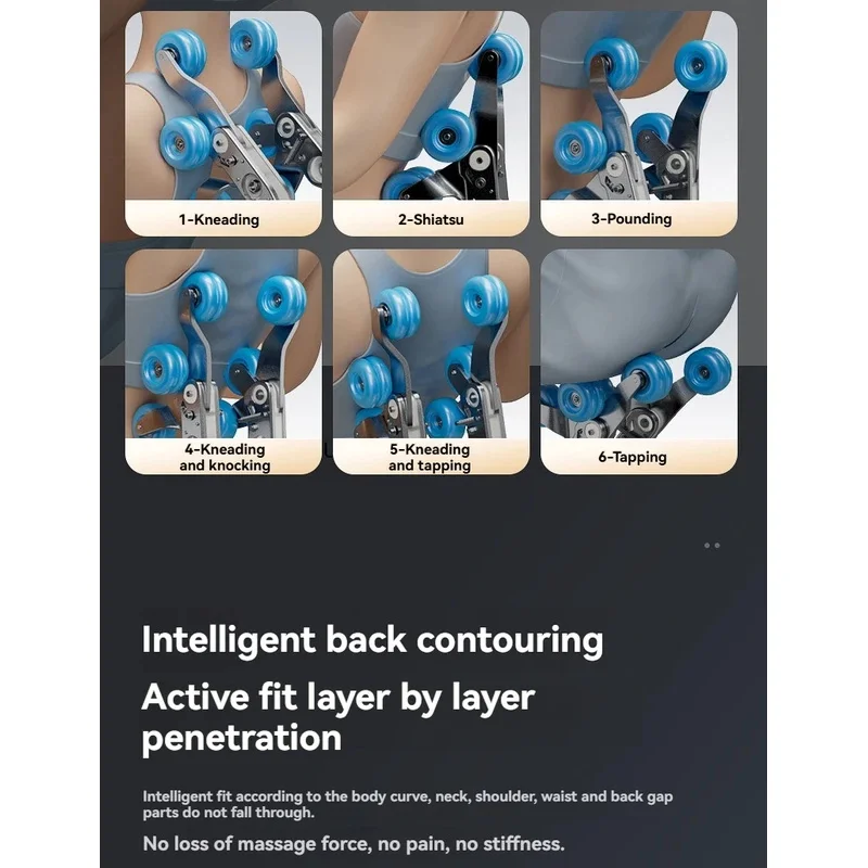 4D Smart Massage Chair Full Body Health Zero Gravity Sl-Track Shiatsu Massage Chair Recliner With Back Calf Heat, Body Scan