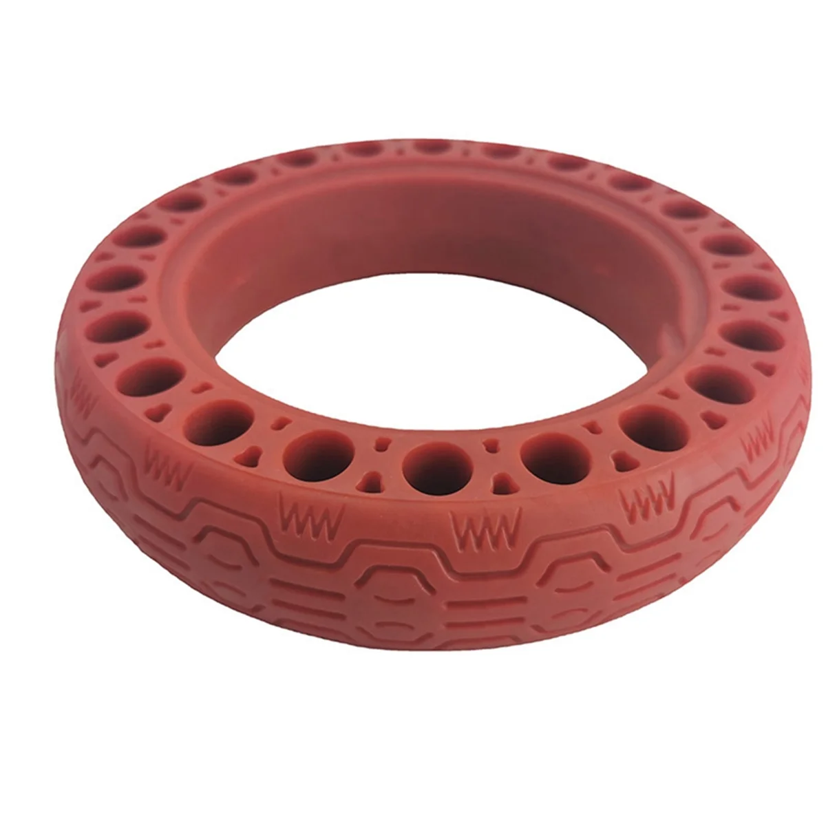 10 Inch Rubber Solid Tires for Ninebot Max G30 Electric Scooter Honeycomb Shock Absorber Damping Tyre Red