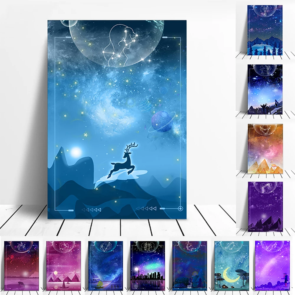 DIY Diamond Painting Twelve Constellation Cross Stitch Embroidery Picture Art Full Diamond Mosaic Home Decor Diamond Art