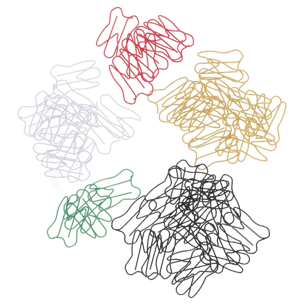 60 Pcs Tool Tooth Paper Clip Office Toothpicks Clipboard Iron Document Organizing Clips Stitch Markers