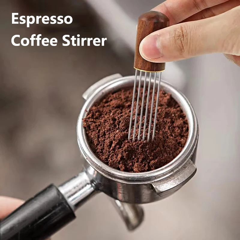 Needle Distributor Stainless Steel Coffee Tamper Espresso Mixers Dispensers Levelers WDT Tools Cafe Stirrers Barista Accessories