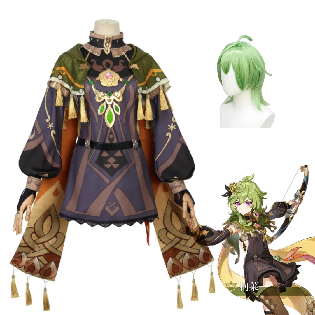 Game Genshin Impact Collei Cosplay Costume Halloween Party Stage Performance Costume