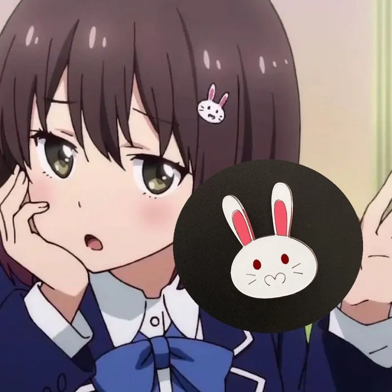 

Usami Mizuki Rabbit Hair Clip Anime "This Art Club Has a Problem!" Cosplay Hairpin for Fans Kawaii Hair Accessories