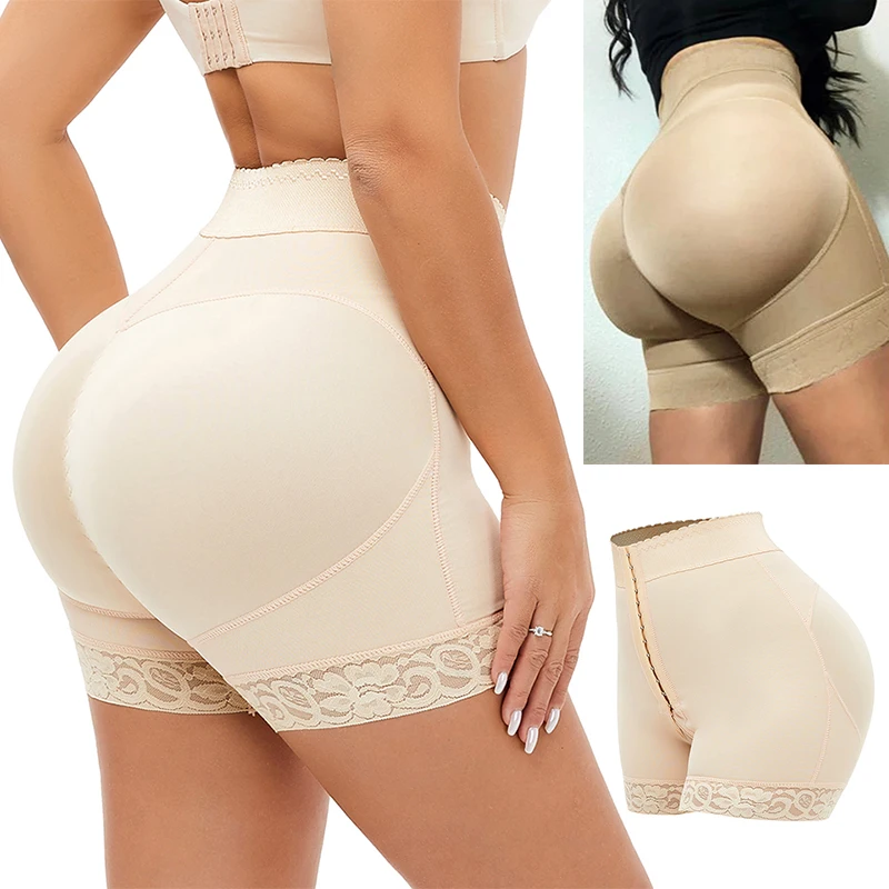 Women Body Shaper Butt Lifting Shorts Hip Enhancer Push Up Ass Underwear Waist Trainer Seamless High Waist Control Panty Corset