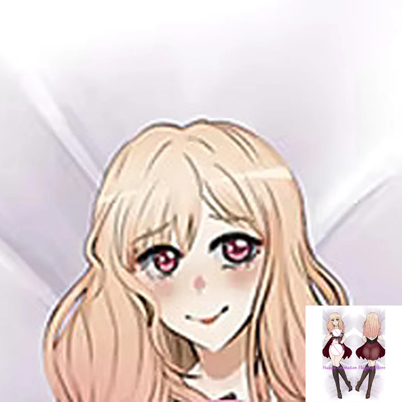 

Dakimakura Anime Pillow Cover Kitagawa Marin Double Sided Print 2Way Cushion Cover Xmas Gifts