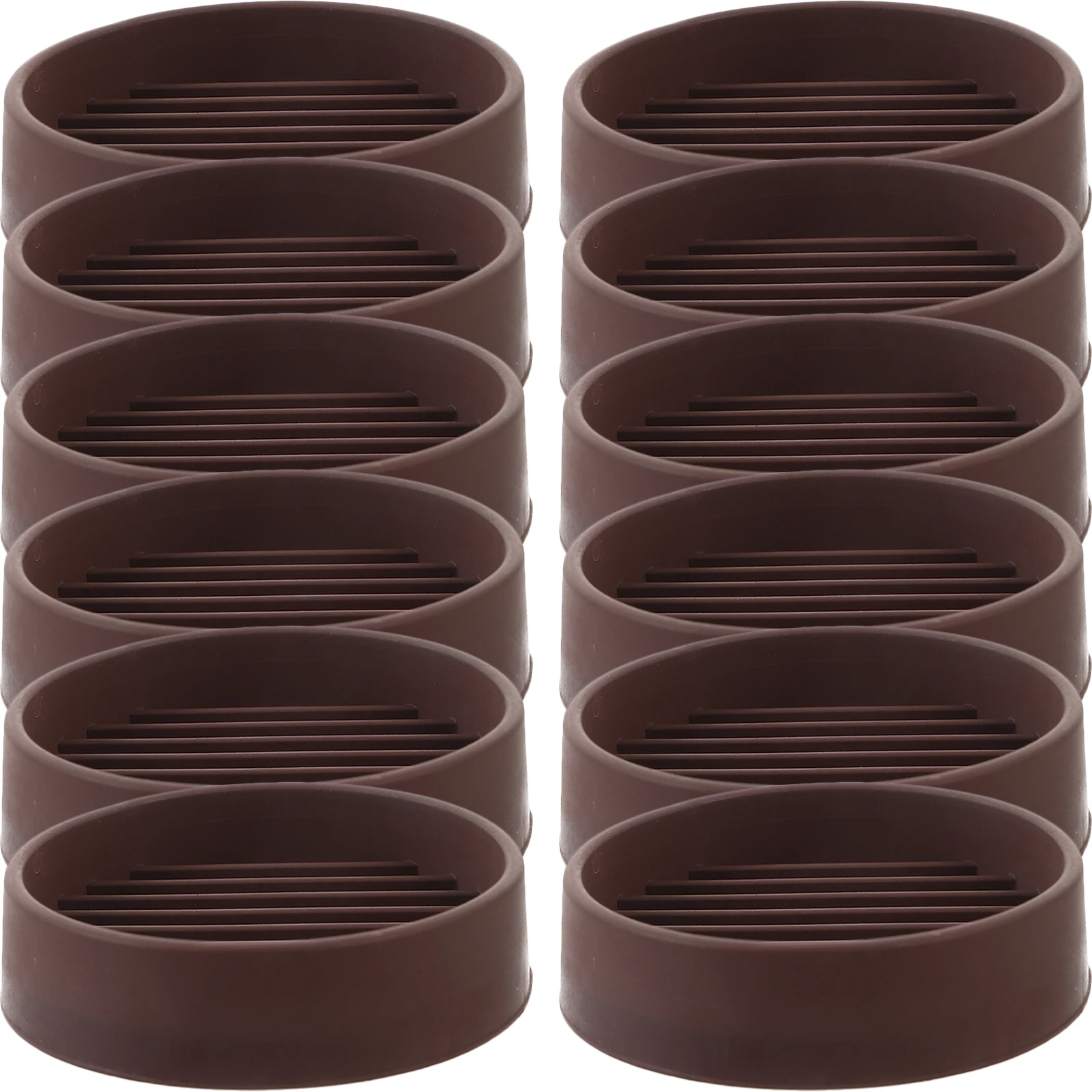 

12Pcs Furniture Caster Cups Rubber Wheel Stopper for Tables Chairs Protect Floors from Scratches Caster Cups Wheel Stoppers
