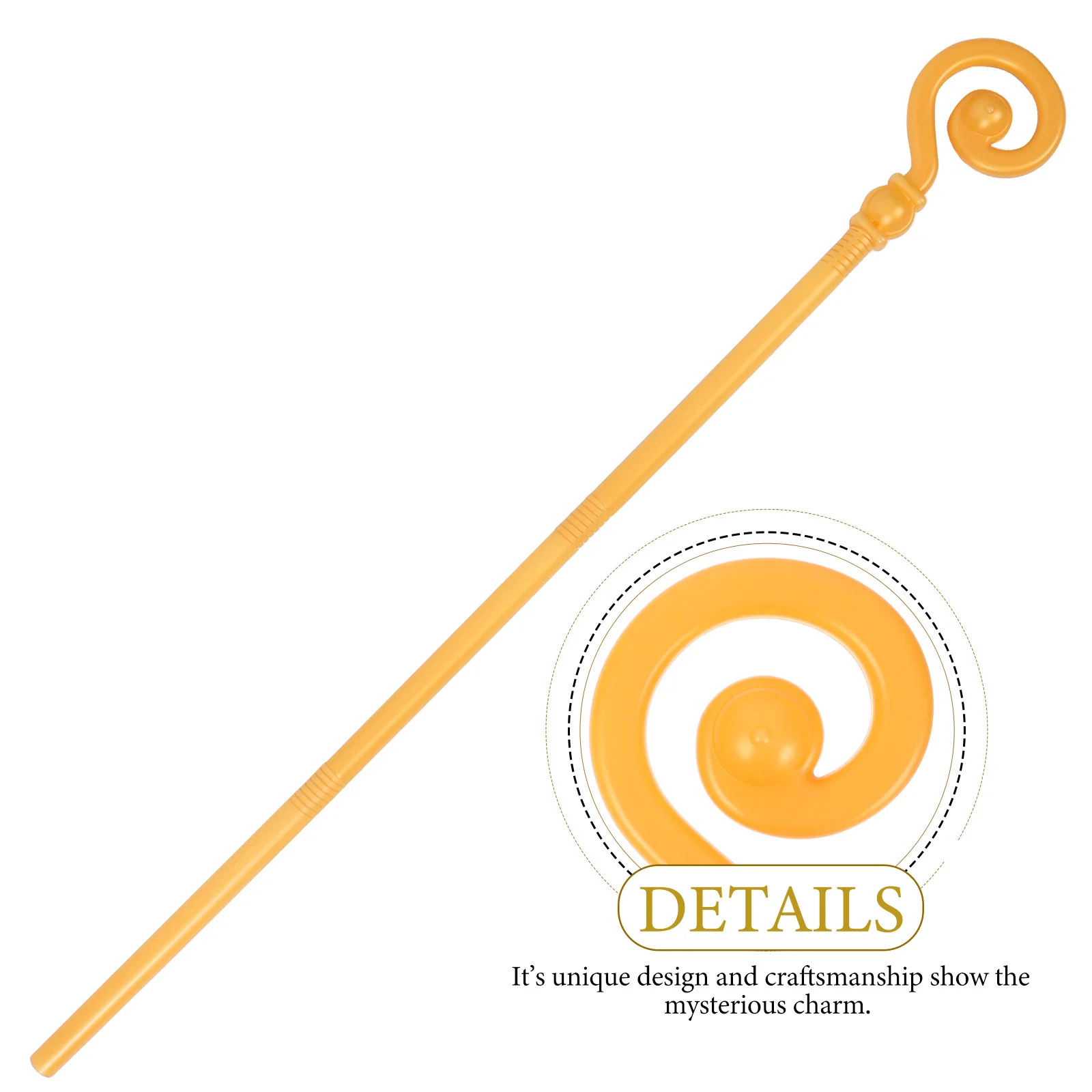 Cane Prop Kostüm Langlebiger abnehmbarer Gehstock für Halloween Cosplay Party Zauberstab Zubehör Cane Kostüm Halloween Zauberstab