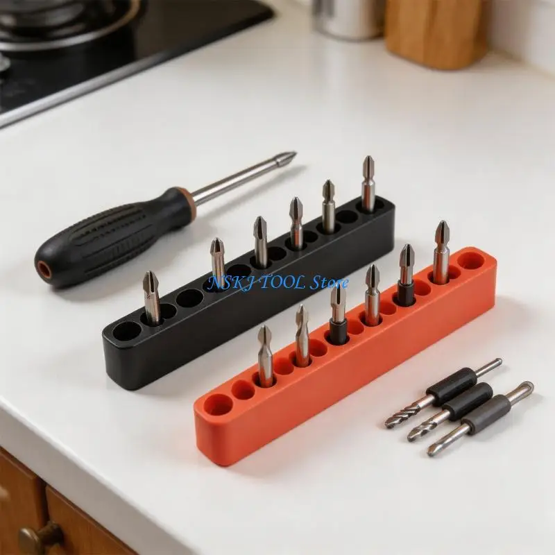 L8RC Small 93X15X10Mm Tool Bit Organizers Case For 6.35Mm Shank Power Tool
