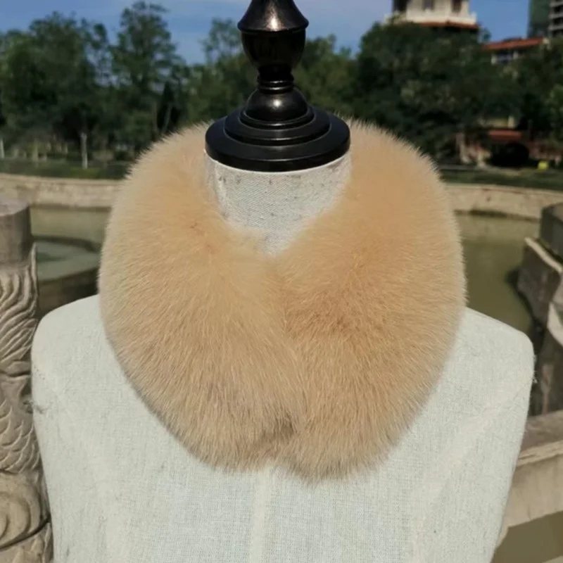 

Real Fox Fur Scarf For Women Natural Fur Collar Neck Keep Warm Fur Collar Fashion Coat Scarves Female Winter Warm Fur Scarves