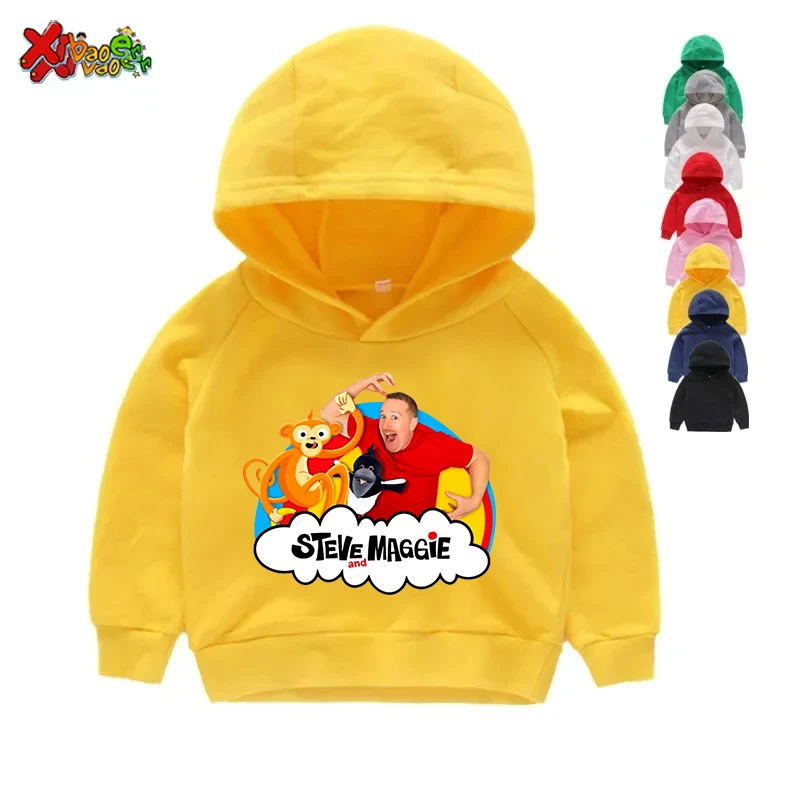 Kids Hoodies Sweatshirt Girl Clothes Steve Maggie Clothing Boys Girls Casual T Shirt Children Pullover Baby Fashion Cute Hoodie