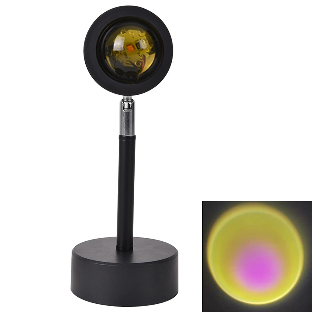 

Светодиодный проекционный светильник, 5 Вт, USB-светильник для проектора, регулируемая лампа для фотосъемки, атмосферная лампа, красный закат