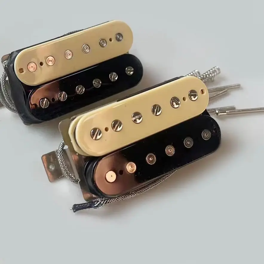 

Electric Guitar Double Coil Pickup APH2 High-Quality Alnico II Magnet Zebra /Black Braided Wire