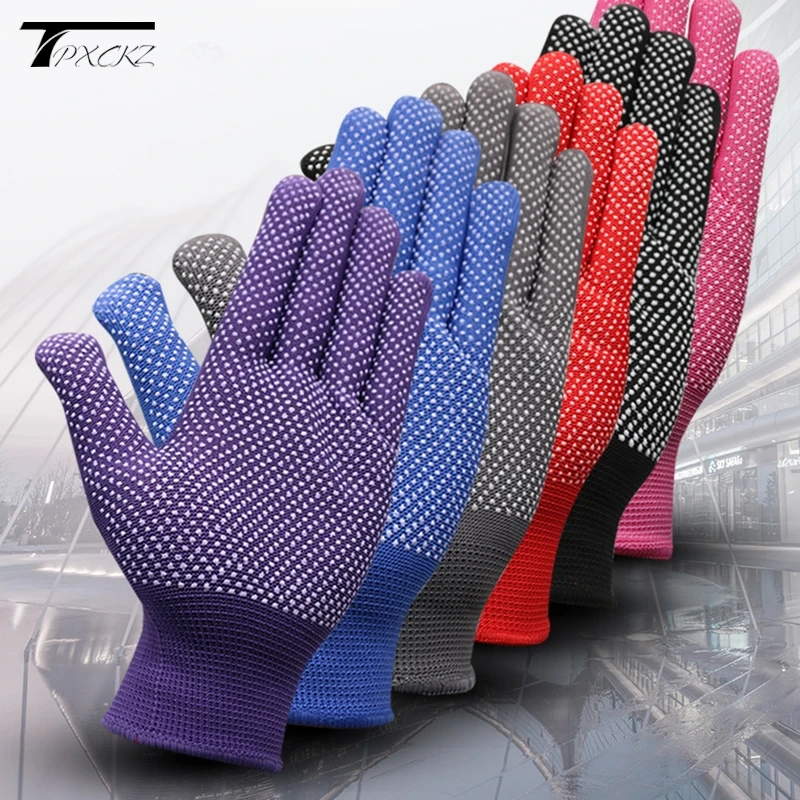 1 Pairs 13 Needle Nylon Labor Gloves PU Palm Coating Safety Protective Anti Slip And Anti-static Work Gloves