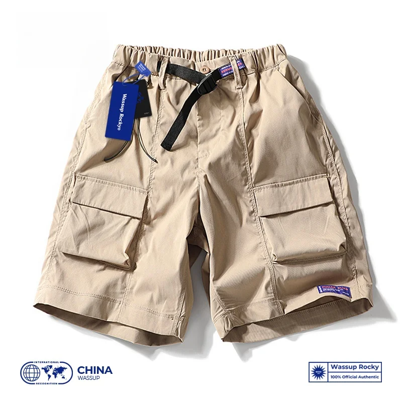 

Мужские летние повседневные шорты Wassup в американском ретро-стиле, пятичетвертные, для пляжа, средней длины, молодежные, активные