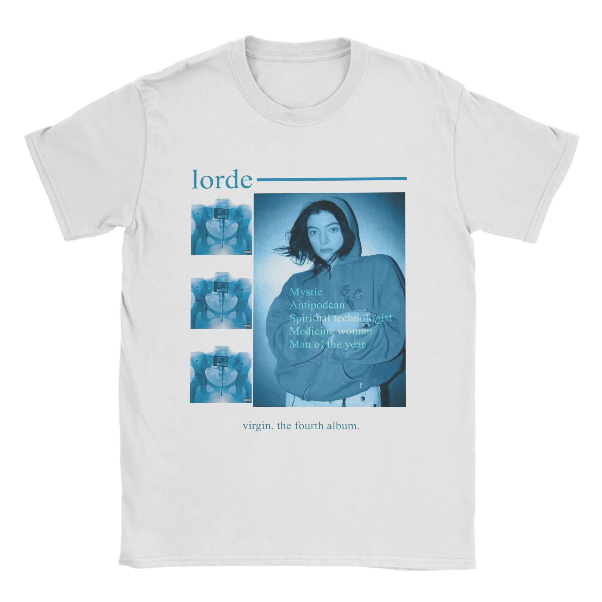 Camisetas del álbum Lorde Virgin para hombre, camisetas 100 de algodón, camiseta divertida de verano de manga corta, camiseta Harajuku con cuello redondo, recién llegada
