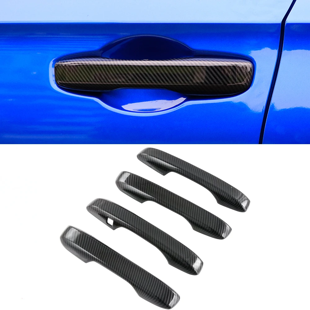 4PCS for Honda Civic 11th Gen 2022+ Side Door Handles Cover W/ Induction Hole Exterior Decor Trim Sticker Car Accessories Black