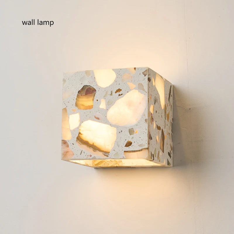 

Wabi Sabi style homestay wall lamp courtyard villa outdoor waterproof transparent stone wall lamp corridor entrance balcony atmf