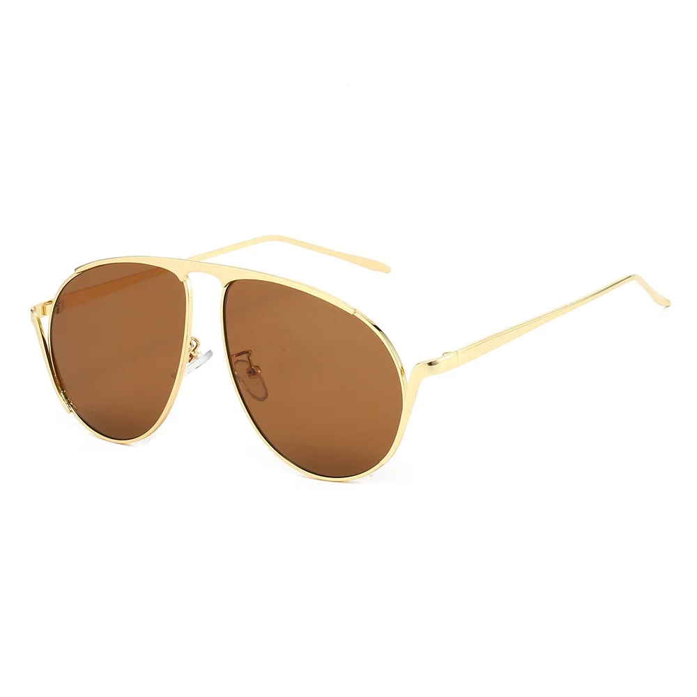

New Luxury Oversized Aviator Women Sunglasses 2025 Retro Metal Design Hip Hop Punk Style Fashion Trend Men Sun Glasses UV400
