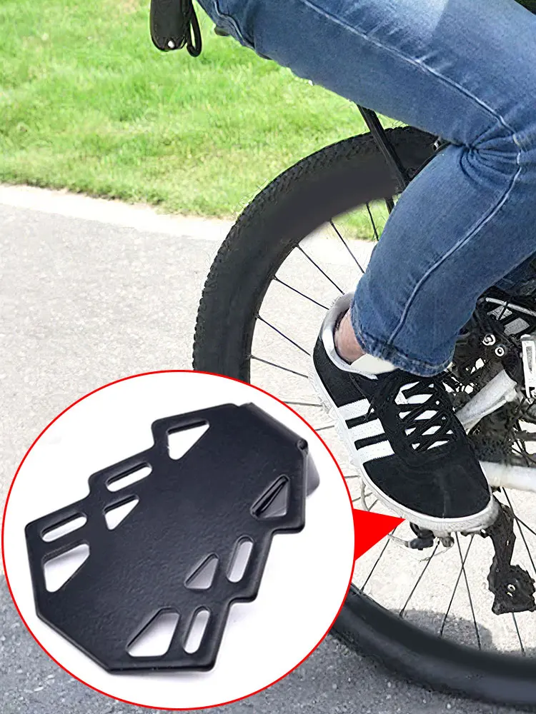 AliExpress 1 Pair Bike Rear Pedal MTB Folding or Fixed Footrests Cycling Accessories Foot Peg Road Bike Rear for Seat Pedals Footboard