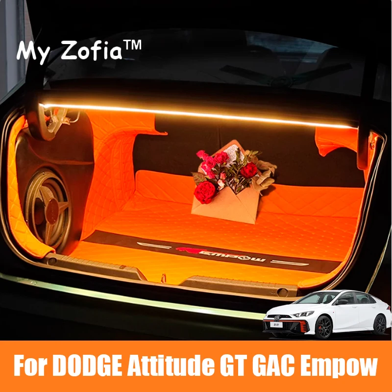 For New DODGE Attitude GT GAC Empow 2024 2025 Car Rear Trunk Brighten LED Strip Modified Lighting Waterproof Flexible Auto parts