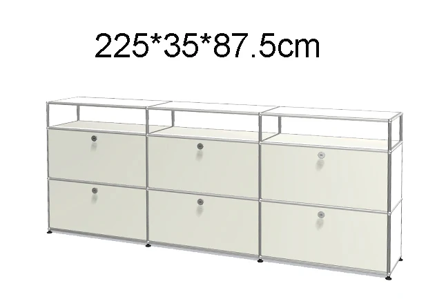 Modul Modulare DIY Möbel Lagerung Regal Sideboard Angepasst Größe Nachttisch Schrank Edelstahl Heimgebrauch