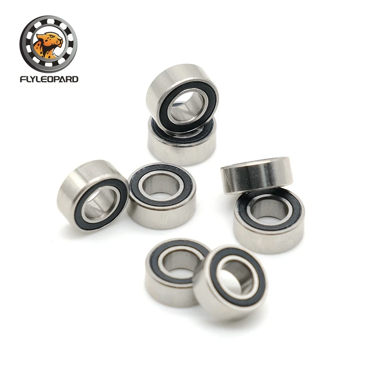 SMR105RS Abec-7 (2 pezzi) 5x10x4 Mm cuscinetti a sfera Smr105 RS in miniatura in acciaio inossidabile Smr105-RS