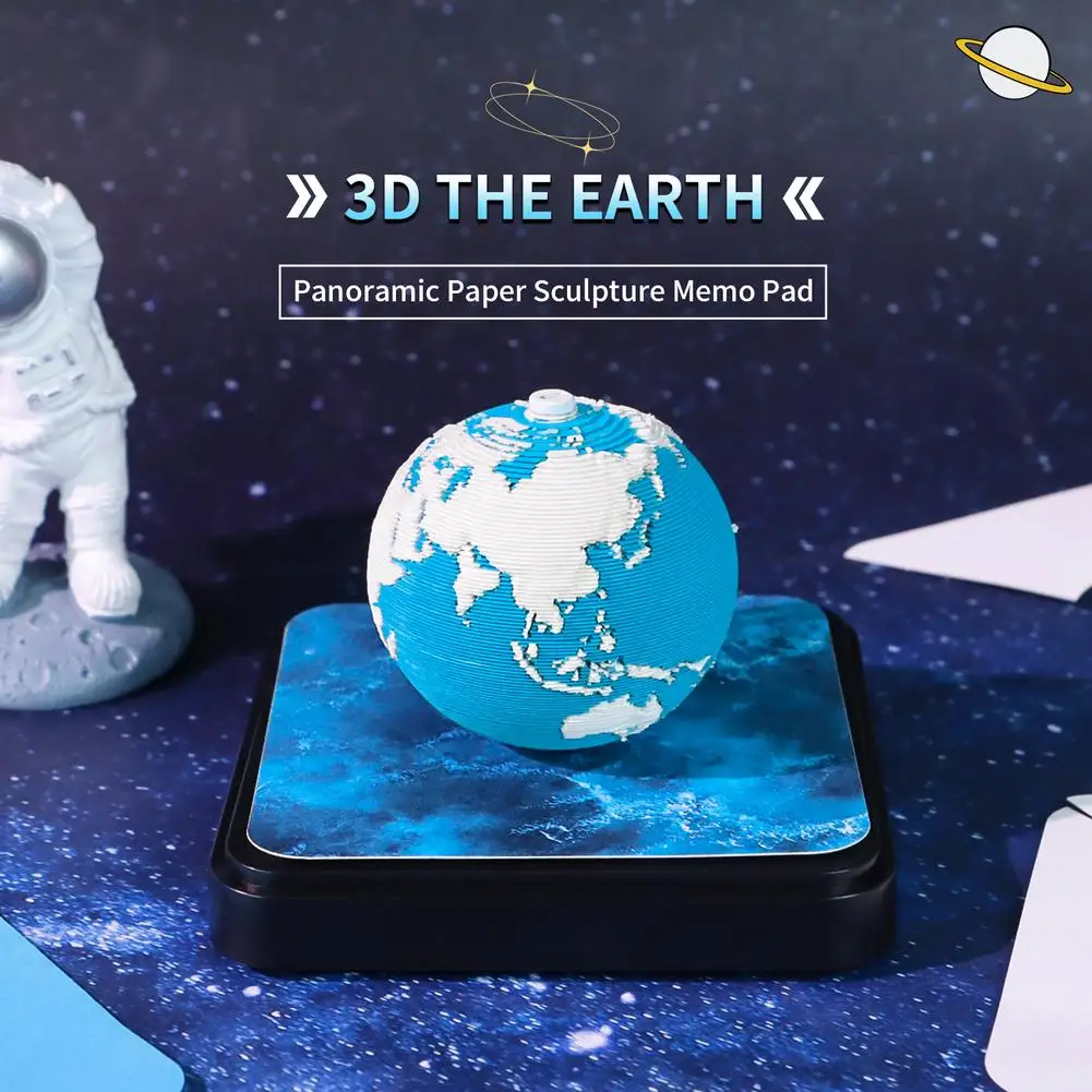 ثلاثية الأبعاد المسيل للدموع بعيدا الأرض التقويم 2025 مذكرة الوسادة ثلاثية الأبعاد قطعة الوقت الأرض التقويم ملاحظات لاصقة التقويم ورقة نحت الفن التخطيط التقويم