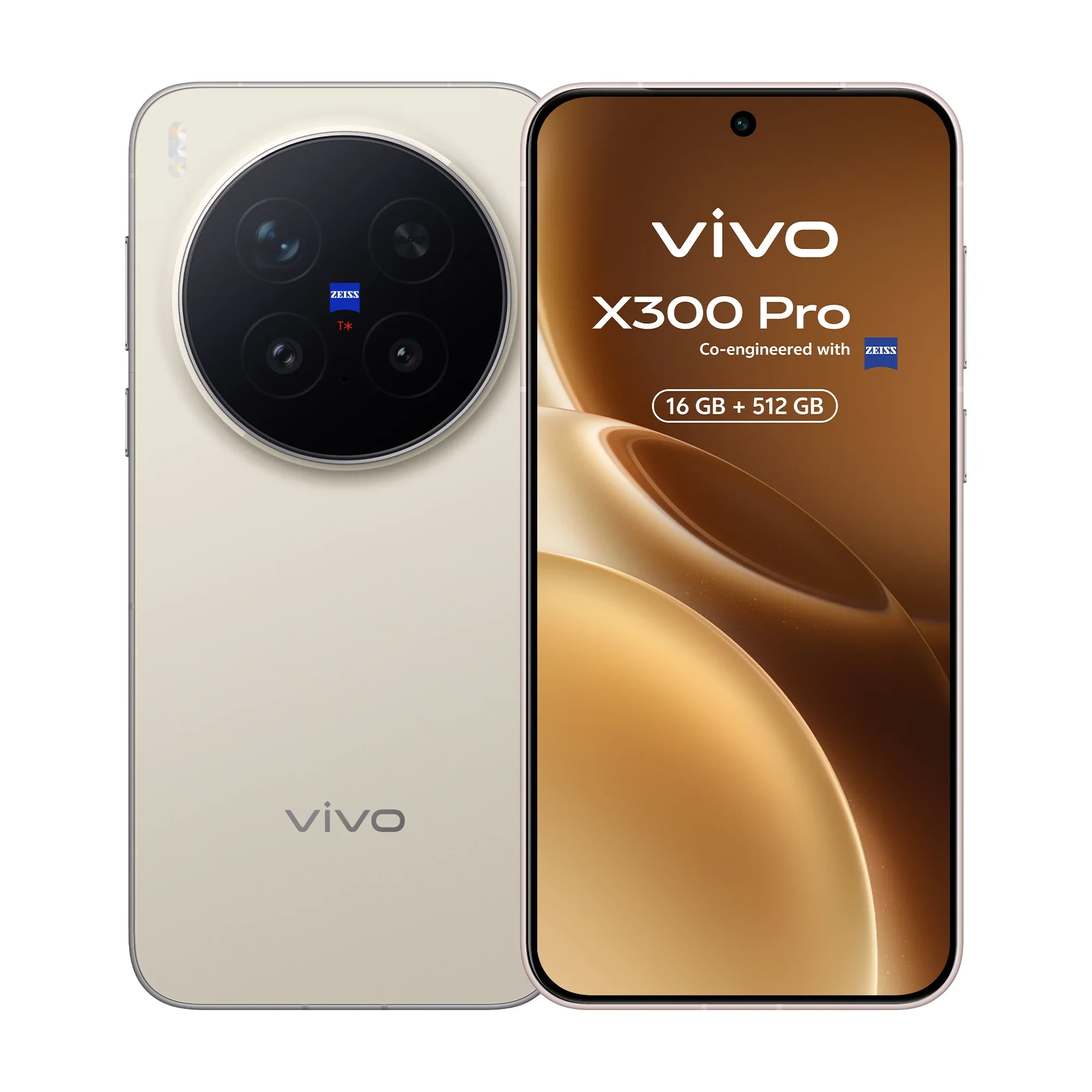 Teléfono - vivo X300 Pro, Versión Española , 5G Smartphone,16 GB+512 GB, Cámara teleobjetivo ZEISS APO de 200 MP, MediaTek Dimensity 9500 , Android 16,  5440 mAh, 6,78" AMOLED, eSIM , NFC, IP68/IP69, 7.99mm