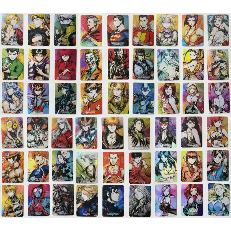 Diy Homemade 54Pcs/set Albedo Nami Hancock Anime Characters Goddess Card Rare Collection Flash Card Cartoon Toys Christmas Gift