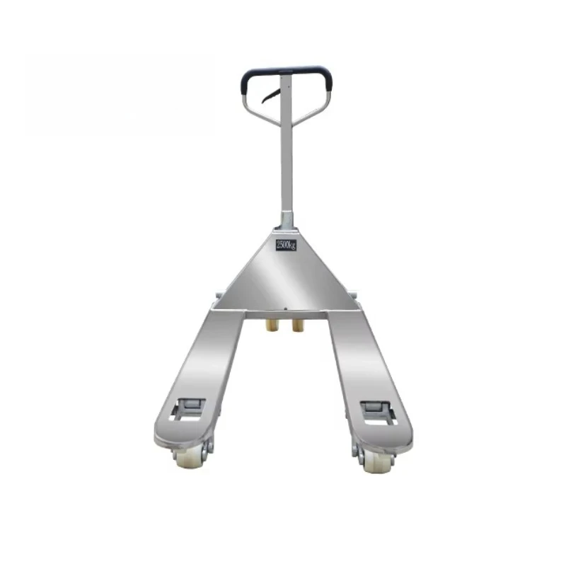 

Stainless Steel Pallet Truck 2.5 Ton Hydraulic Cylinder 304 Stainless Steel with Nylon Wheels in Cold Store