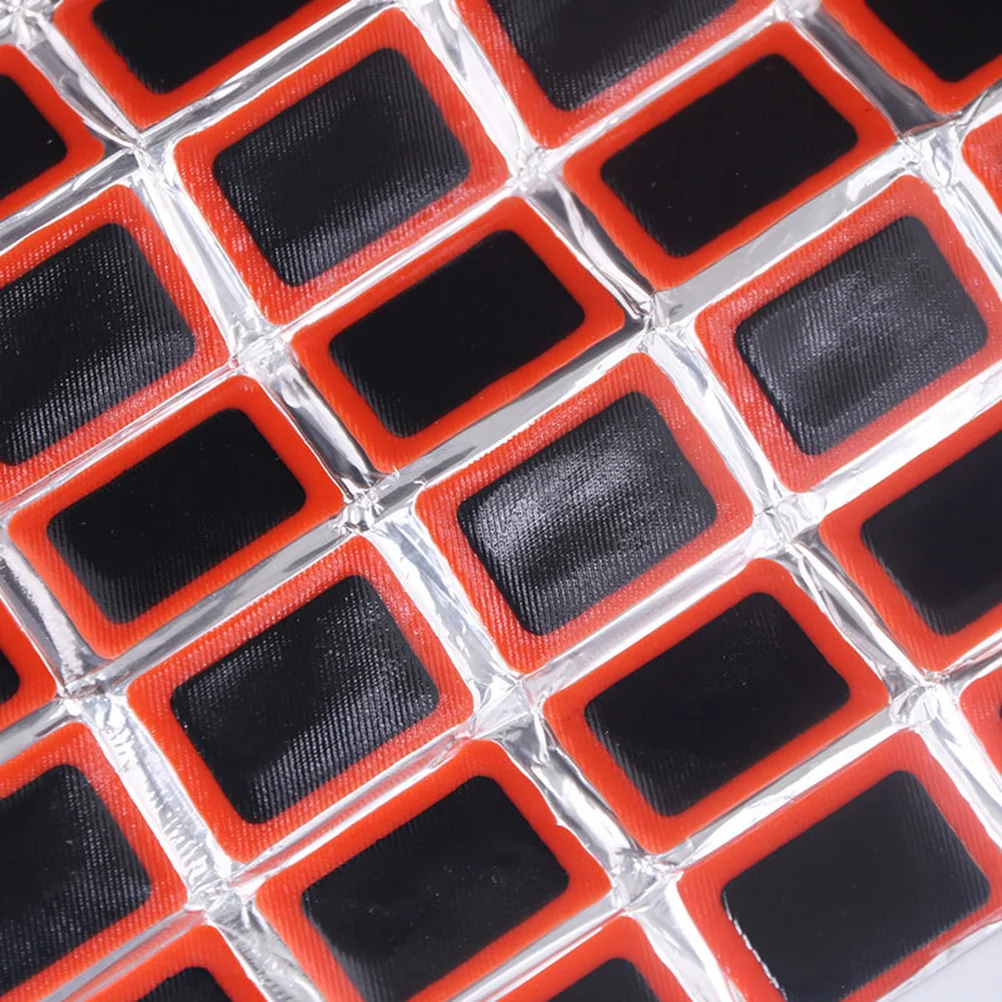 

48pcs Bicycle Tire Patch Repair Kit Rubber Puncture Fix For Motorcycle Inner Tube Air Mattress Heavy Duty Durable Emergency Use