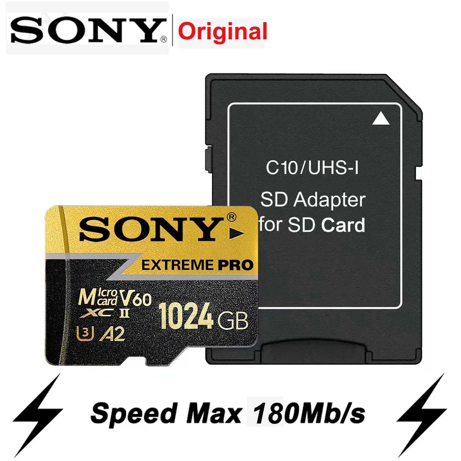 

SONY Extreme PRO 1TB TF Memory Card 64GB U3 V60 High Speed TF Flash Cards for Phone Drone Camera 512GB 128GB 256GB Micro SD Card