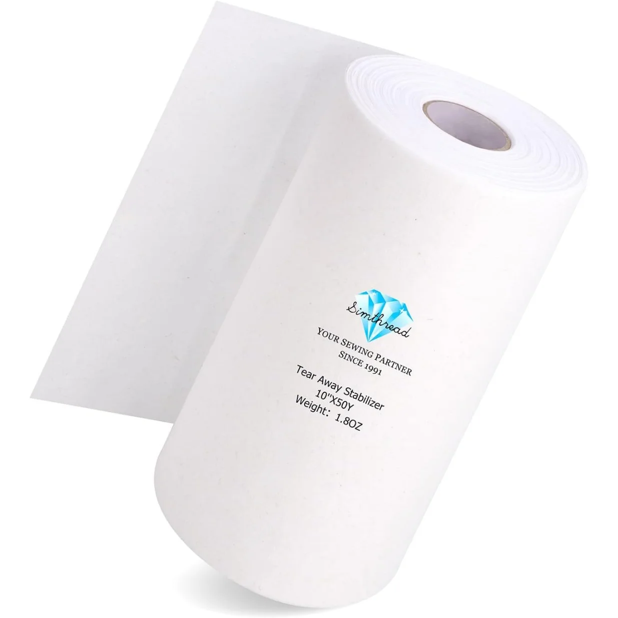 Support de stabilisateur de broderie Simthread Tear Away - 1,8 onces de poids moyen pour la broderie à la machine