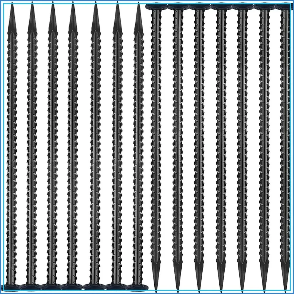 

16 Inc Rebar Stakes, Ground Stake, 1/2 Inch Diameter, Galvanized Steel Ground Anchors for Speed Bump, Tent Stakes, Heavy Duty Metal Stakes, Road Construction Outdoor Camping, 30 Pack