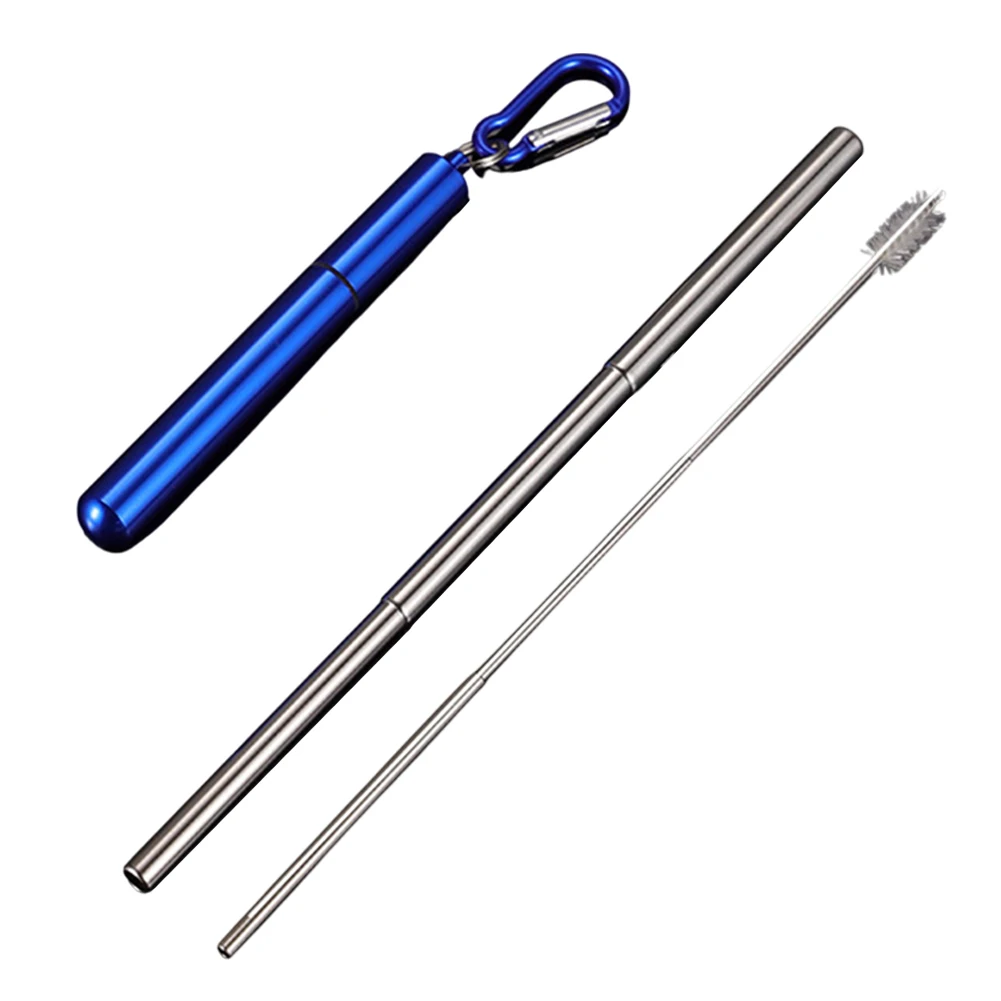 Perfect For Outdoor Travel Collapsible Straw Cleaning Brush For Straws Hygienic Cleaning Brush Reusable Drinking Straw