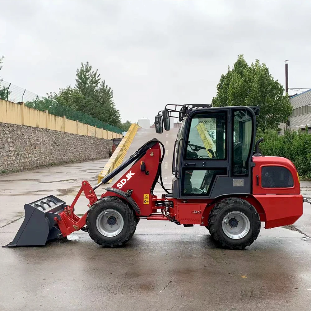 Mini chargeur sur pneus à souder personnalisé, chargeur sur pneus, 800kg, prix du fabricant CE/flood/EURO5, à vendre