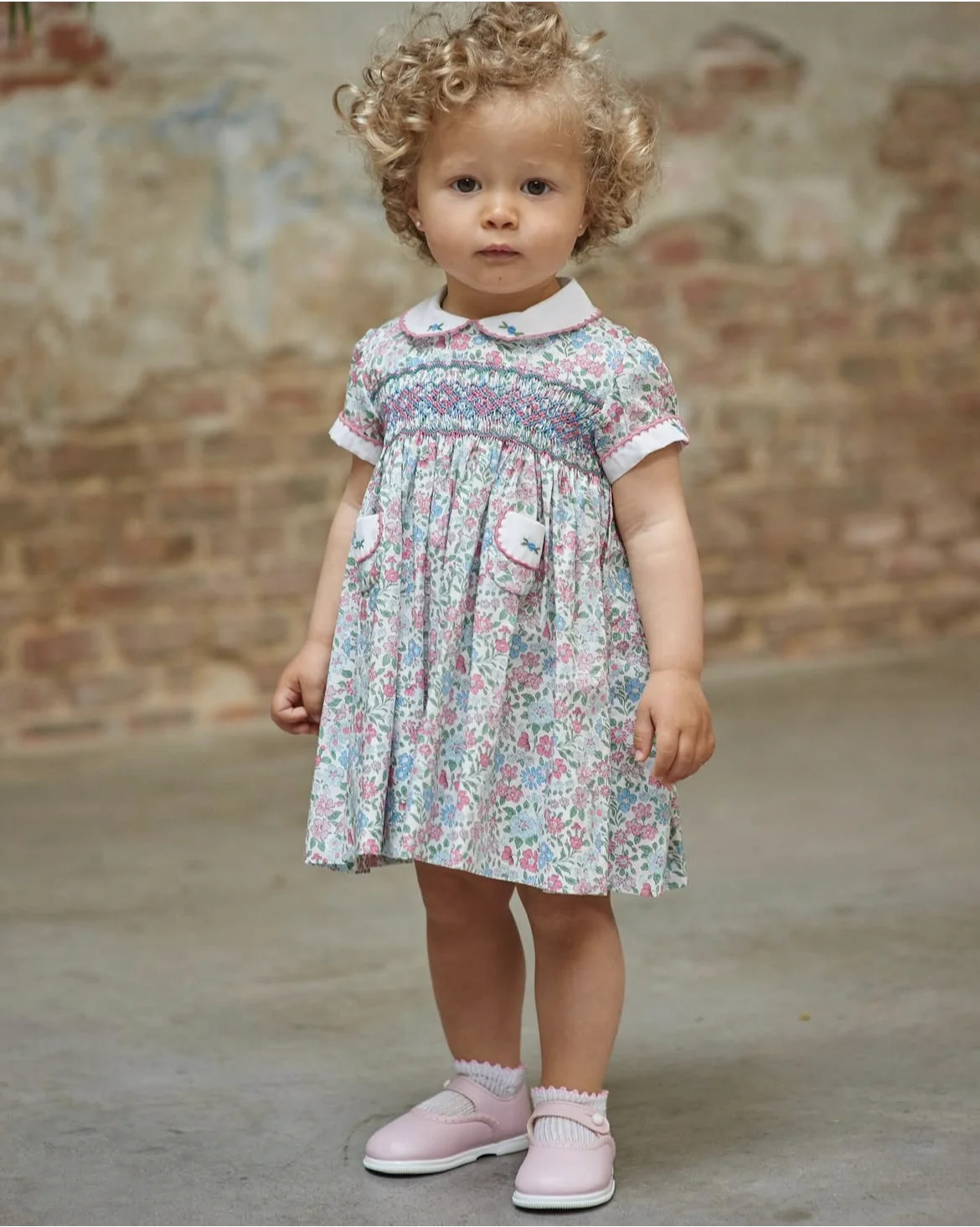 

Летнее розовое платье ручной работы с розовым цветком для маленьких девочек, турецкое винтажное бальное платье принцессы Лолиты для фотосессии на день рождения, A64