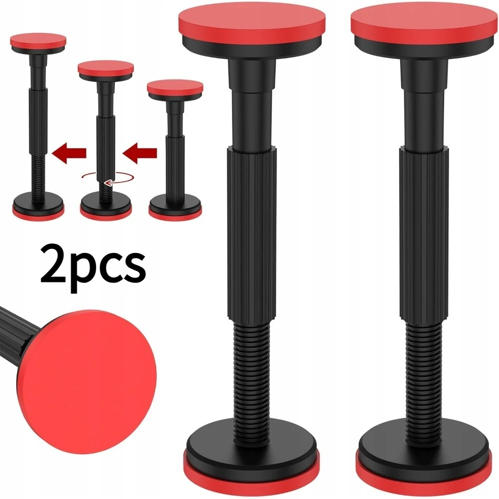 Lot de 2 supports de meubles télescopiques réglables de 25 à 44 cm, supports robustes avec une capacité de charge maximale de 200 kg, pieds de support extensibles pour table, canapé, armoire et chaise, renforcement.