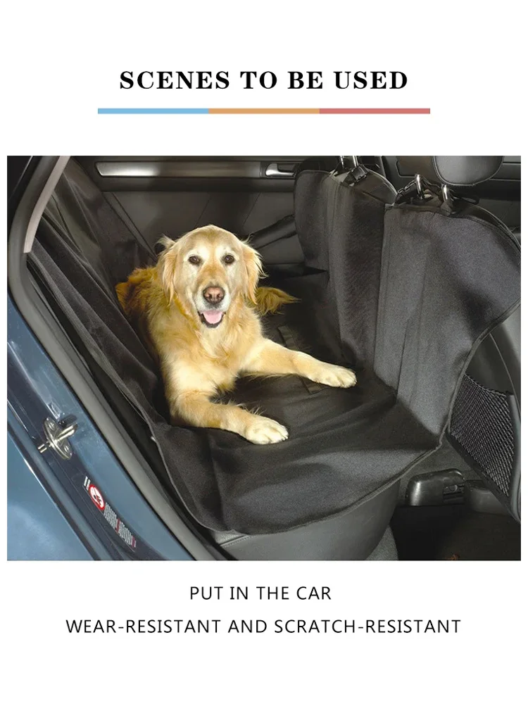 Foldable dog car seat cover waterproof pet car rear seat cushion suitable for small and medium-sized dog travel dog accessories