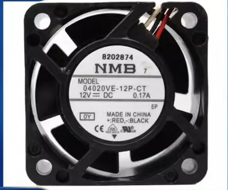 

NMB 04020VA-12P-CT DC 12V 0.17A 40x40x20mm 3-Wire Server Cooling Fan