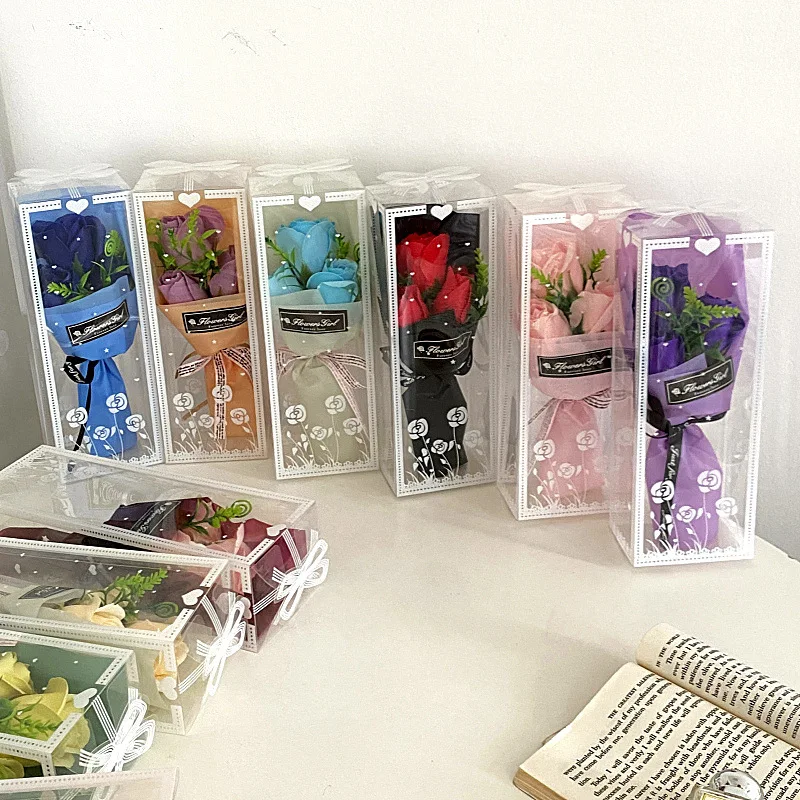 

Artificial Rose Bouquet Hand Holding Pink Flowers Valentine's Day Gift Wedding Bride Decoration Artificial Flowers Mother's Day